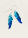 Holly Yashi Petite Free Spirit Feather Earrings - Navy    
