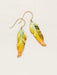 Holly Yashi Petite Free Spirit Feather Earrings - Peach    