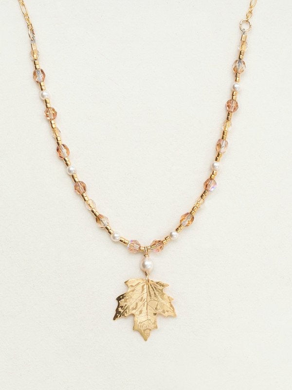 Holly Yashi Sugar Maple Beaded Necklace - Gold    