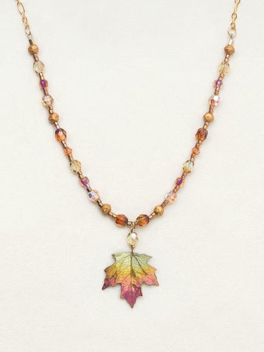 Holly Yashi Sugar Maple Beaded Necklace - Peach    