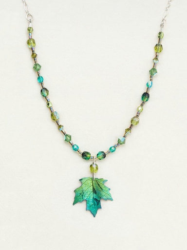 Holly Yashi Sugar Maple Beaded Necklace - Green    