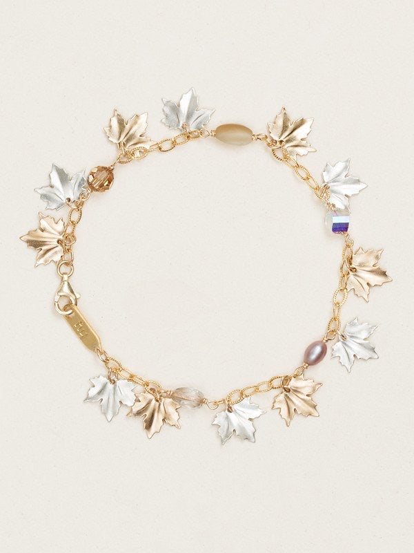 Holly Yashi Maple Leaf Bracelet - Gold/Silver    