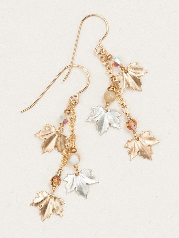 Holly Yashi Maple Chime Earrings - Gold/Silver    