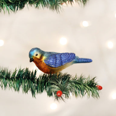 Old World Christmas - Western Bluebird Clip Ornament    