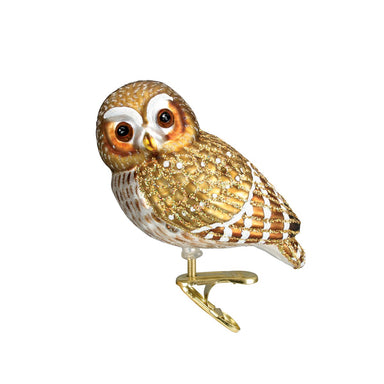 Old World Christmas - Pygmy Owl Clip On Ornament    