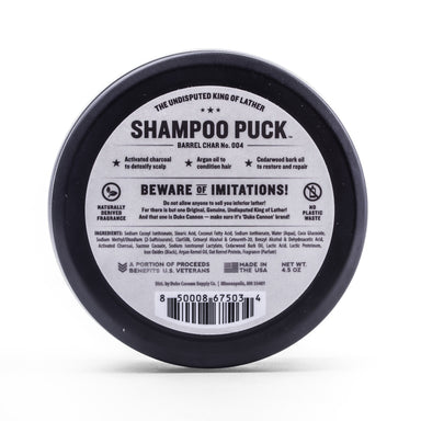 Duke Cannon Shampoo Puck - Barrel Char    