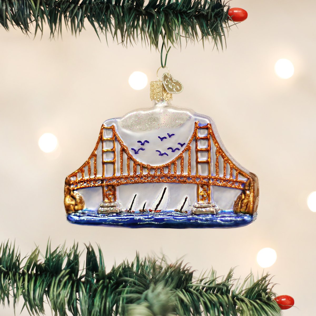 Old World Christmas - Golden Gate Bridge Ornament    