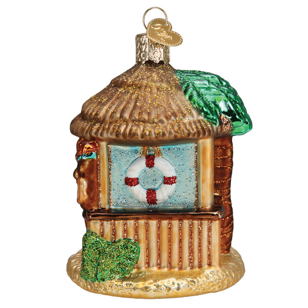 Old World Christmas Tiki Hut Ornament    
