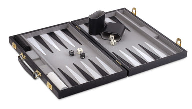15 Inch Backgammon - Black Case    