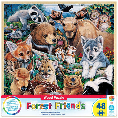 Forest Friends 48 Piece Wooden Tray Puzzle    