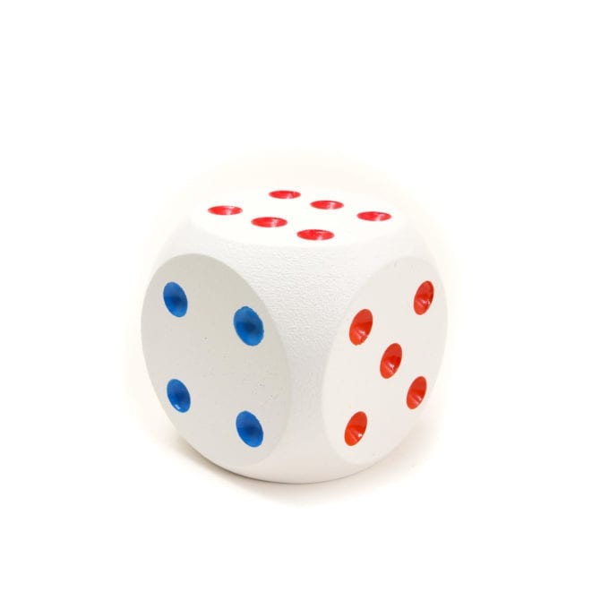 Giant Wooden Color Spot Dice    