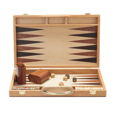 15 Inch Wooden Backgammon - Camphor    