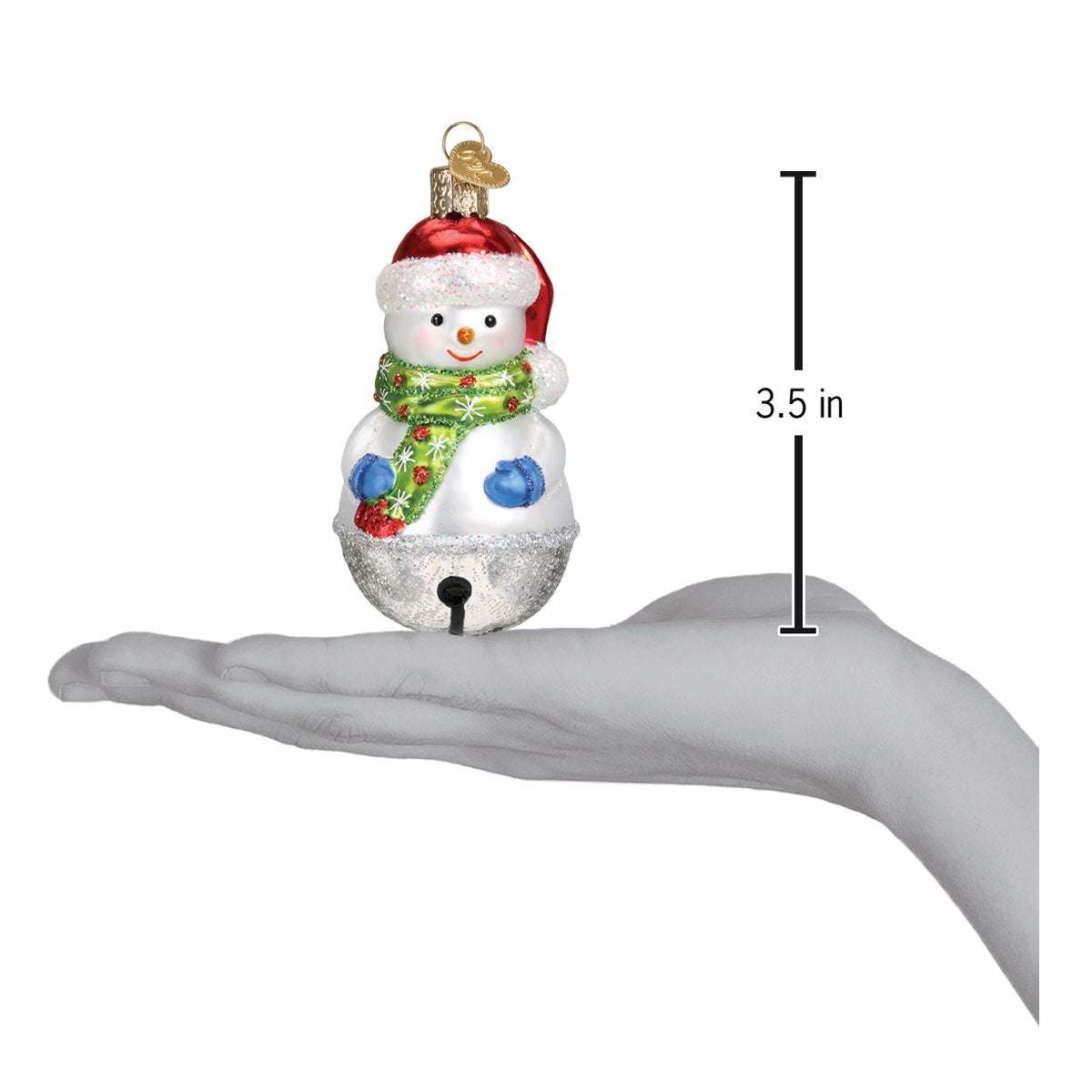 Old World Christmas Jingle Bell Snowman Ornament    