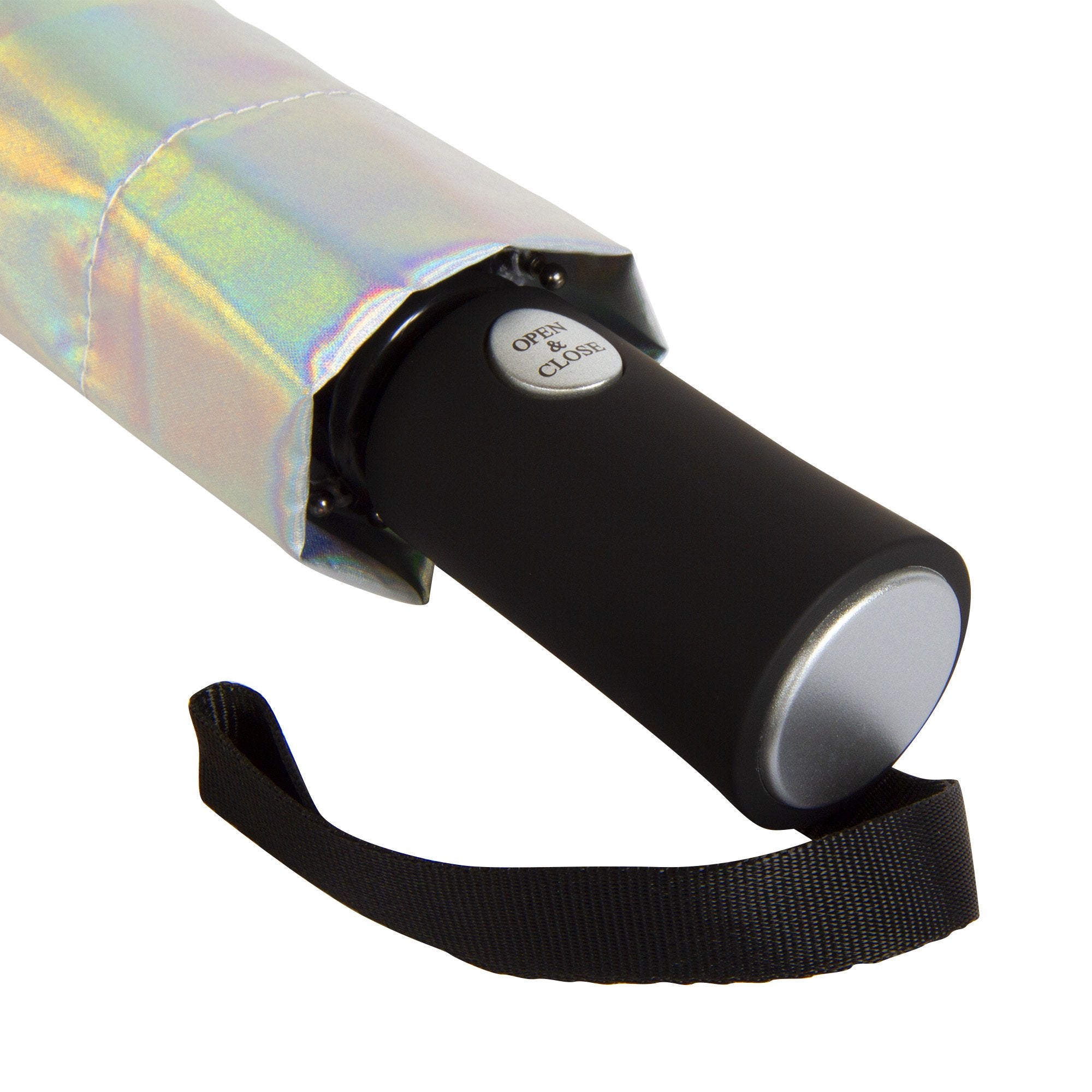 iridescent patio umbrella Iridescent Automatic Open & Close Umbrella — Bird in Hand
