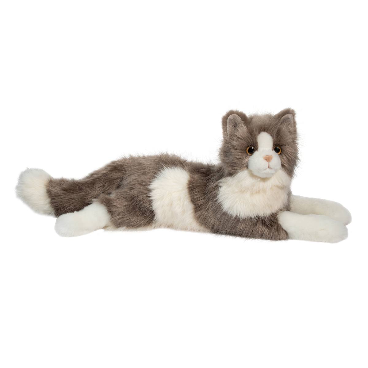Gretta Deluxe Lying Grey Cat    