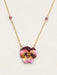 Holly Yashi Garden Pansy Pendant Necklace - Vintage Burgundy    