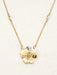 Holly Yashi Garden Pansy Pendant Necklace - Champagne    