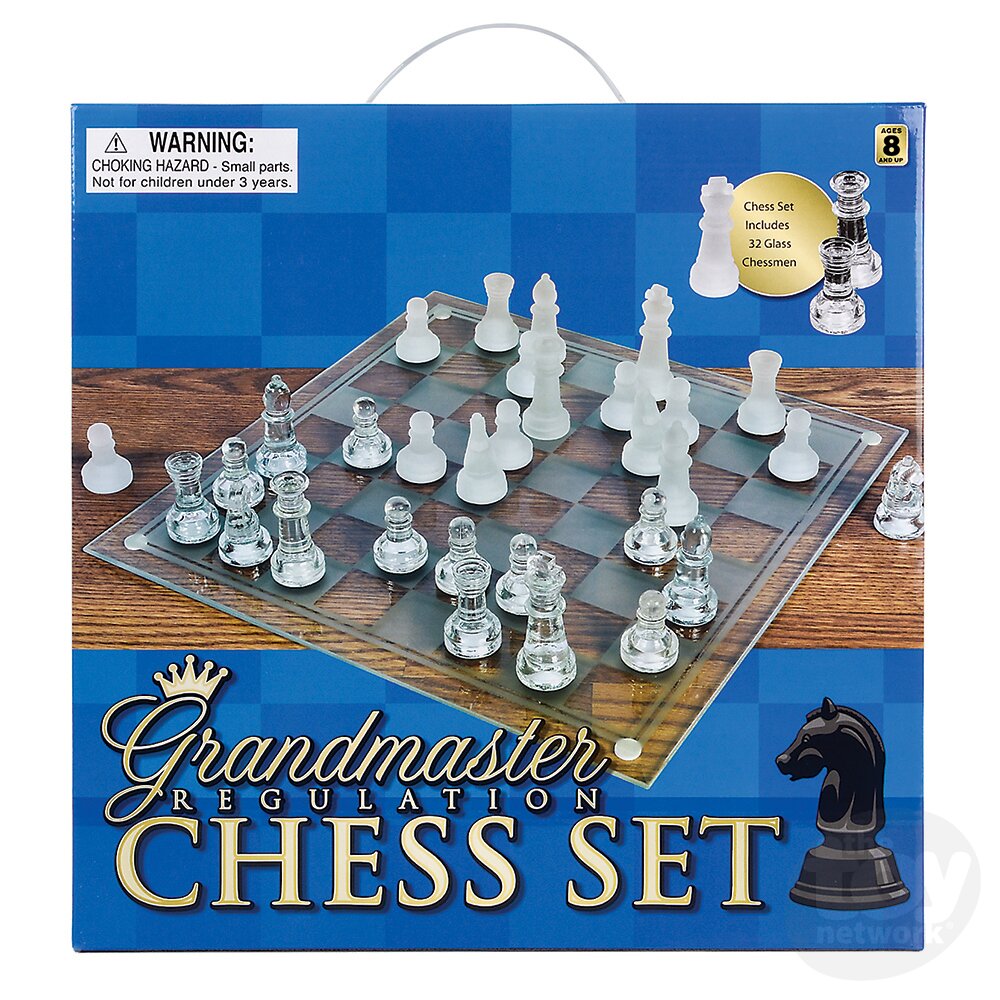 Glass Grandmaster Chess Set    