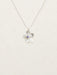 Holly Yashi Petite Plumeria Drop Necklace - Silver / Clear    