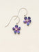 Holly Yashi Petite Plumeria Drop Earrings - Purple/Rose    