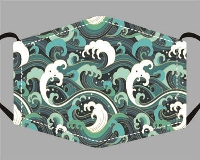 Face Mask - Wave Pattern — Bird in Hand