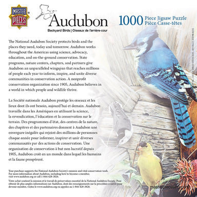 Audubon Backyard Birds 1000 Piece Puzzle    