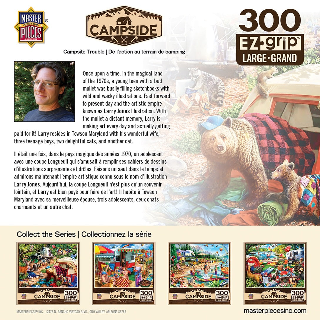 Campsite Trouble 300 Piece Large Format Campside Puzzle    