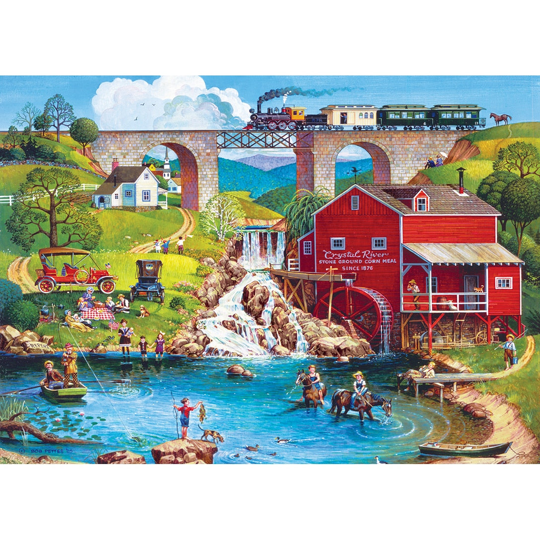 Americana - Labor Day 1909 500 Piece Large Format Puzzle    