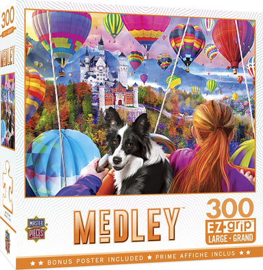 Neuschwanstein Balloons 300 Piece Large Format Medley Puzzle    