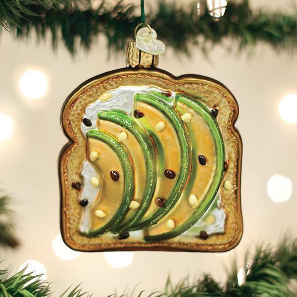 Old World Christmas - Avocado Toast Ornament    