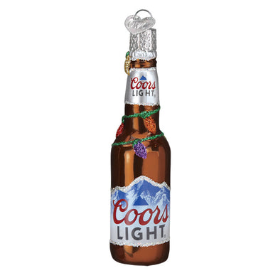 Old World Christmas Holiday Coors Light Bottle Ornament    