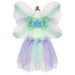 Greeen Multi Butterfly Dress With Wings And Wand - Size 5-6    
