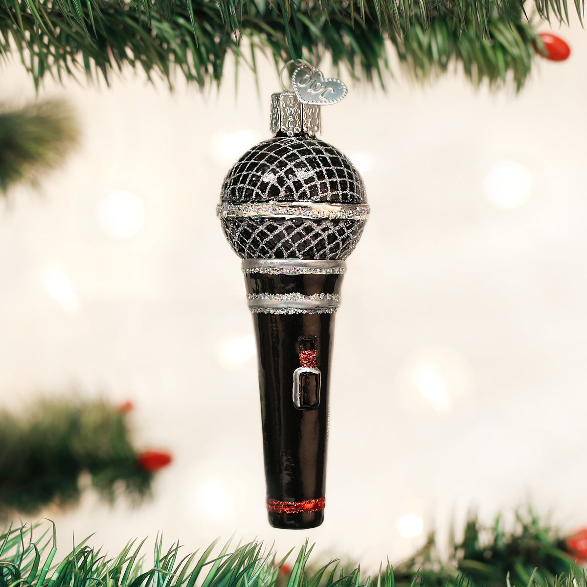 Old World Christmas Microphone Ornament    