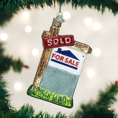Old World Christmas - Realty Sign Ornament    