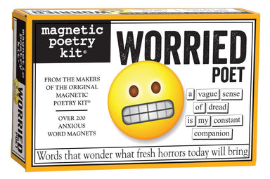 Magnetic Poetry - Worried Poet    