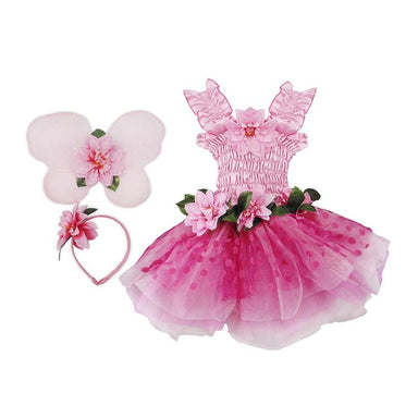 Pink Deluxe Fairy Bloom Dress - Size 5-6    
