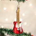 Old World Christmas Red Electric Guitar Ornament    