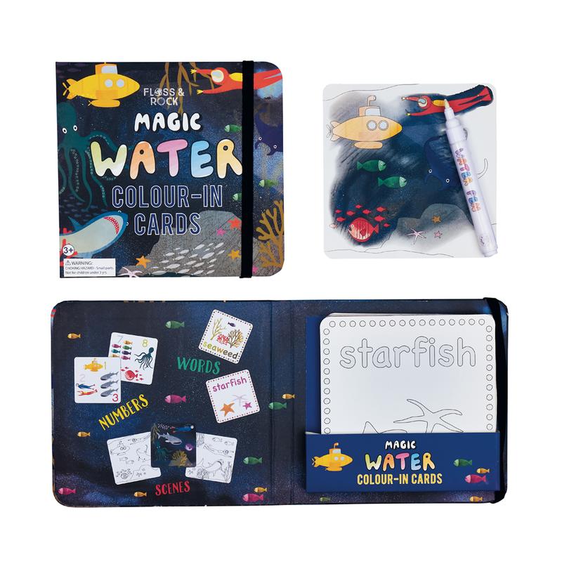 Magic Water Color-In Cards - Deep Sea    