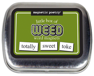 Magnetic Poetry - Little Box of Weed Magnets    
