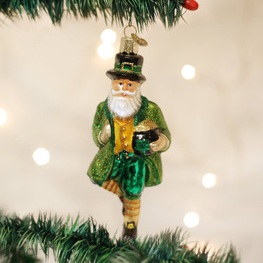 Old World Christmas Irish Santa Ornament    