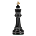 Old World Christmas Chess Piece - Black King    
