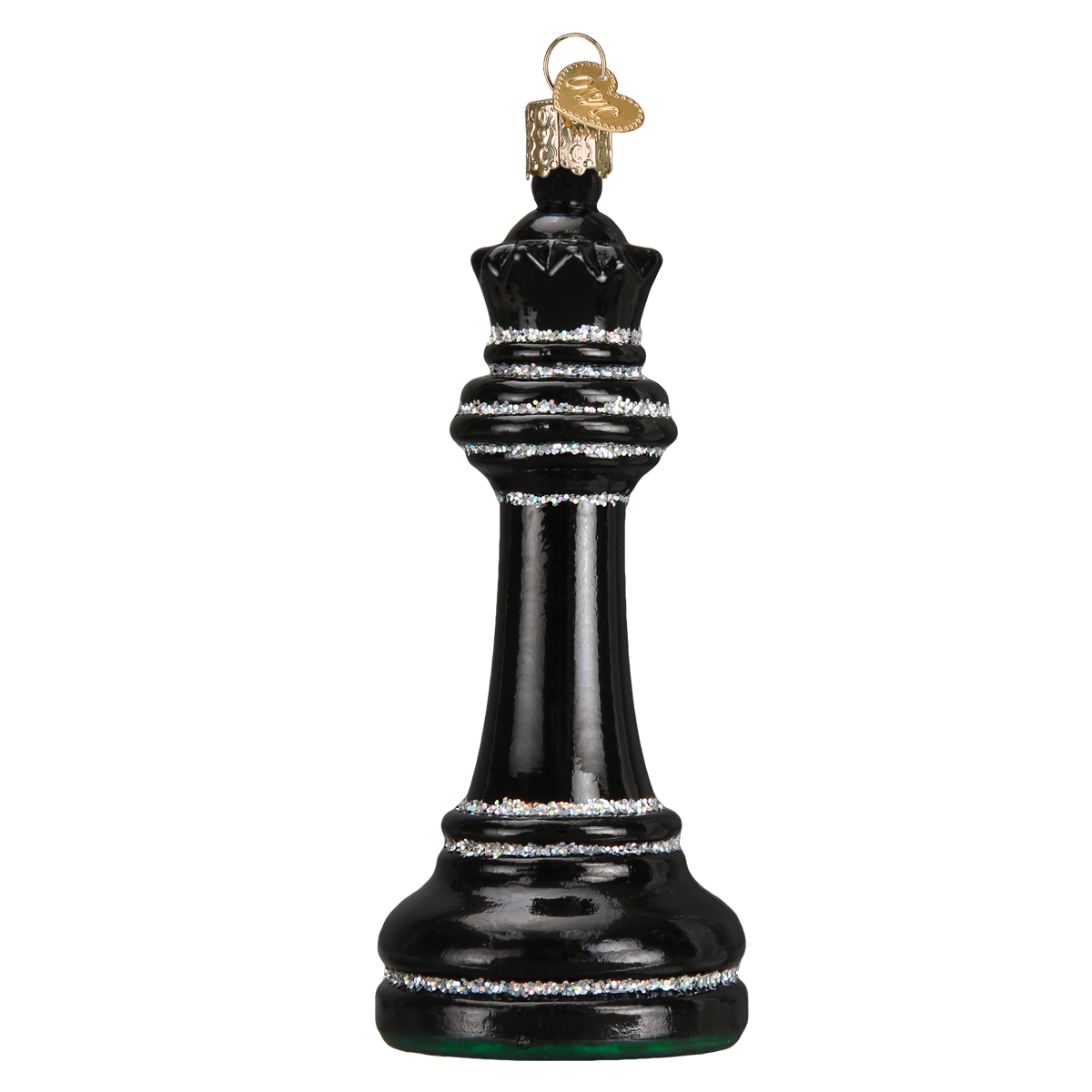 Old World Christmas Chess Piece - Black Queen    