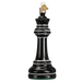 Old World Christmas Chess Piece - Black Queen    