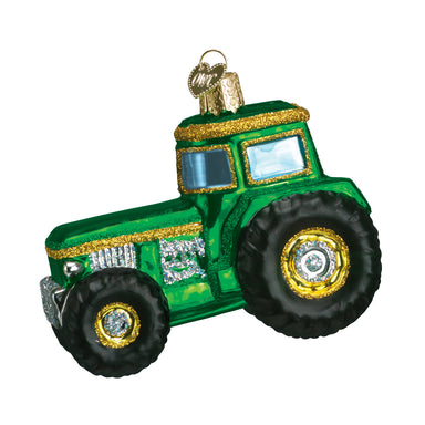 Old World Christmas Green Tractor Ornament    
