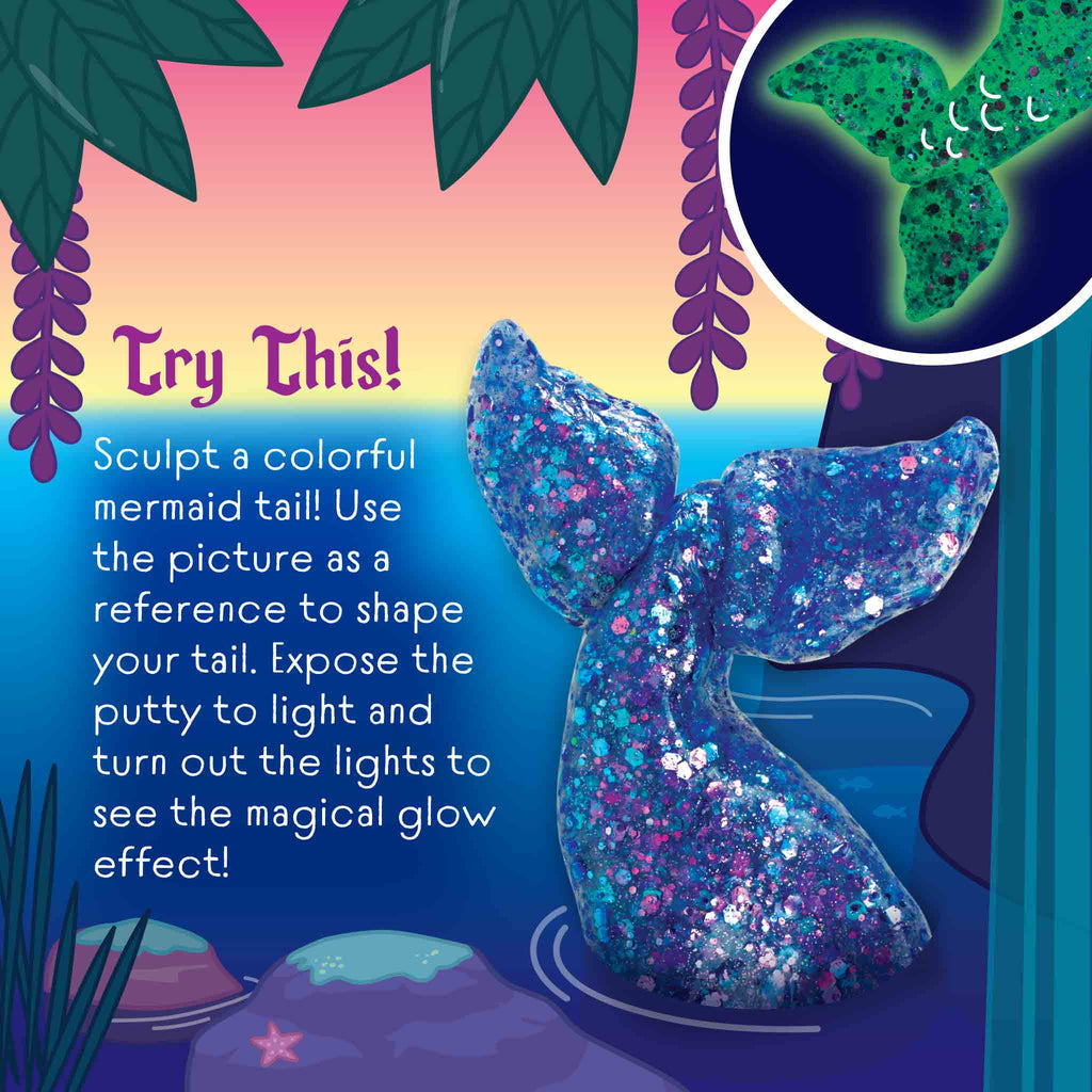 Crazy Aaron's Mermaid Tale - Glow In The Dark Thinking Putty    