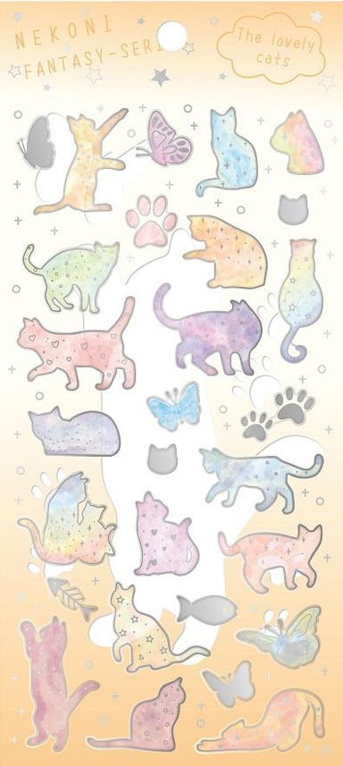 Rainbow Cats - Nekoni Fantasy Stickers    