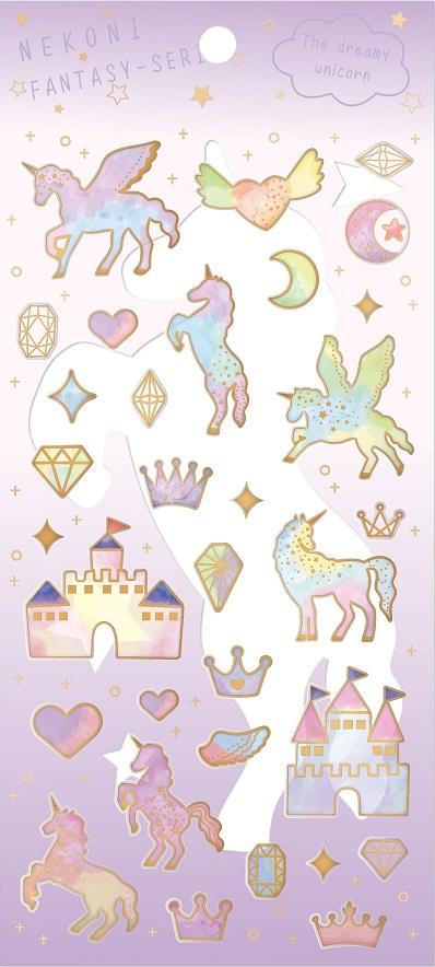 The Dreamy Unicorn - Nekoni Fantasy Stickers    