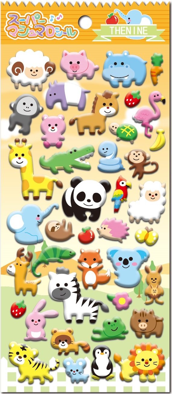 Puffy Wild Animals - Nekoni Stickers    