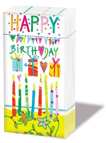 Happy Birthday - Pocket Tissues    