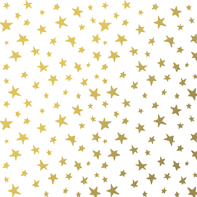 Wrapping Paper - Metallic Gold Stars    